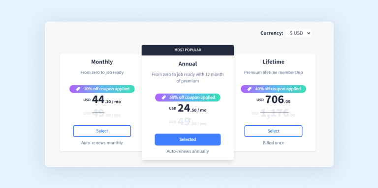 Dataquest pricing