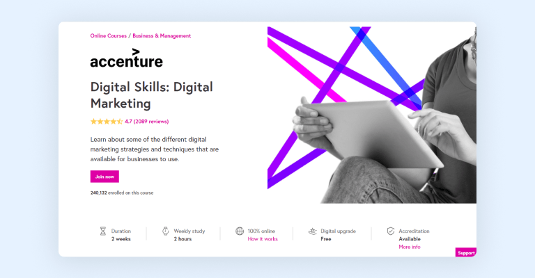 Digital Marketing - course on FutureLearn